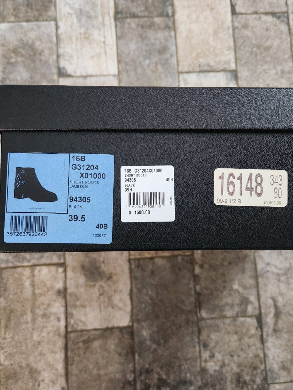 Chanel Black Quilted Calfskin Short Boots, Authentic - Picture 14 of 14